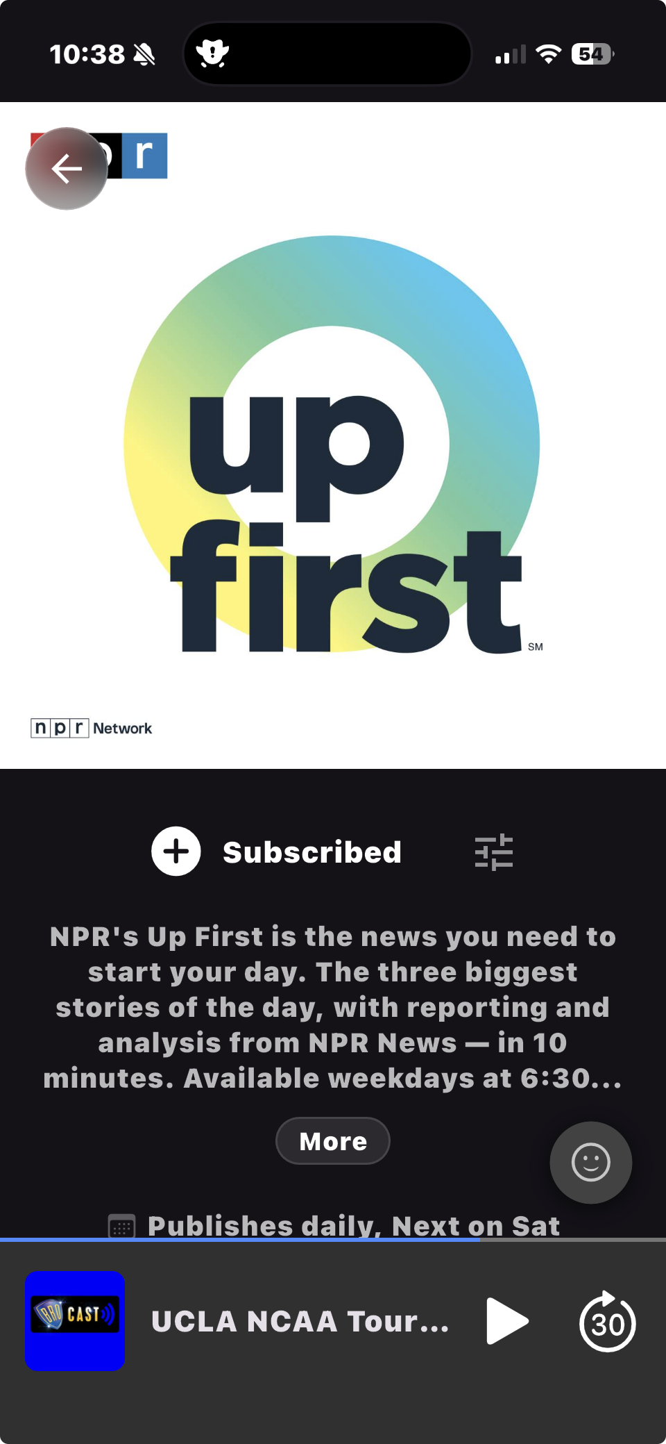 Podisodic home screen